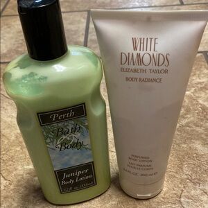 White Diamonds Body Radiance Lotion and Perth Body Lotion for Hydration